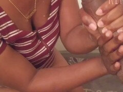 デカチン, 黒人, フェラチオ, イく瞬間, 黒人, 足, 足コキ, ティーン