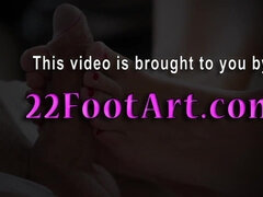 Schönheit, Braunhaarige, Schwanz, Erotisch, Füsse, Fetisch, Fussjob, Hardcore