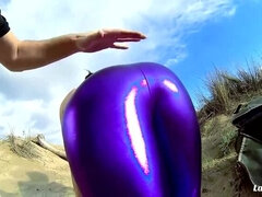 素人, アナル, ビーチ, フランス人, Hd