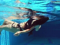 Cul, Femelle, Fétiche, Hd, Piscine, Public, Adolescente, Sous marin