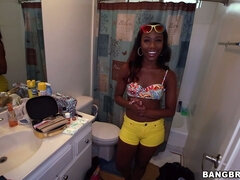 Cuarto de baño, Negro, Linda, Sexo soft, Adolescente