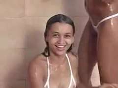 Amateur, Hairy, Shower, Teen, Tits