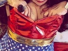American, Blowjob, Cum in mouth, Granny