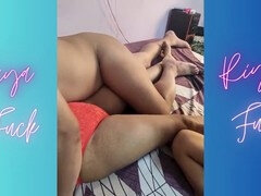 素人, バイセクシャル, カップル, フォアサム, 淫乱熟女, オマンコ, フェラする, 三人