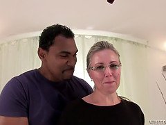 Mature vs big black cock