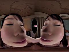 En tercera dimension, Chica, Tetas grandes, Morena, Corrida, Japonés, Realidad, Tetas