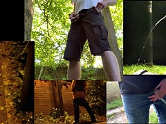 Compilación, Europeo, Gay, Alemán, Masturbación, Al aire libre, Público, Solo