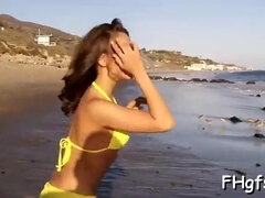 Angelic hottie sara rails schlong of hairy man