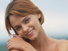 Hd, 裸, 自然山雀, アウトドア, 小柄, 一人, ティーン