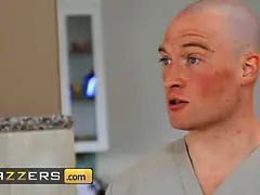 Bridgette B is innocent of her fresh masseur so she blindfolds him so he doesn't see her nude figure - brazzers