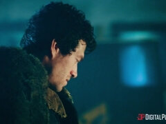 Gros seins, Sucer une bite, Brunette brune, Plantureuse, Gorge profonde, Léchez, Chatte, Nénés