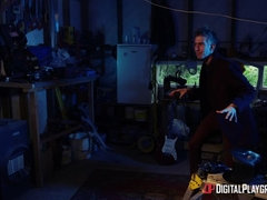 Blondine, Spermaladung, Schwanz, Aufs gesicht abspritzen, Im freien, Piercing, Realität, Kurzes haar