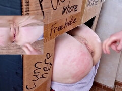 Tight Pussy In Glory Hole Was Fucked 3 Times
