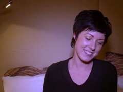 German student shoots her first sex film in the hotel