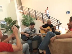 Culo, Culo grande, Tetas grandes, Rubia, Polla, Doble anal, Grupo, Tetas