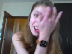 Cute skinny teen POV sex video