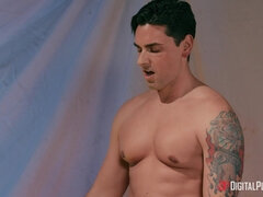 お尻, フェラチオ, ハードコア, オマンコ, フェラする, ティーン, 三人, オッパイの