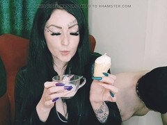 Bondage discipline sadomasochisme, Dominatie, Dominante vrouw, Eten, Meesteres, Slaaf