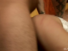 アナル, ブロンド, イく瞬間, ダブル開発, 顔射, 異人種間, 三人