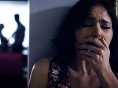 ブロンド, 巨乳な, 汚れた　, バック, 女 人男 人, 剃毛, ティーン, 三人