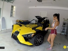 Penelope fucks the mechanic for some side cash