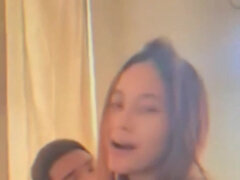 Enthousiasteling, Aziatisch, Rondborstig, Stel, Lul, Huisgemaakt, Tiener, Tieten likken