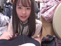 Asiatique, Sucer une bite, Doigter, Branlette thaïlandaise, Japonaise, Élève, Adolescente, Nénés