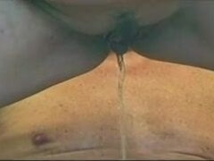 Fatty 80s teen girl with pig tails enjoys cunnilingus and fucks with old guy