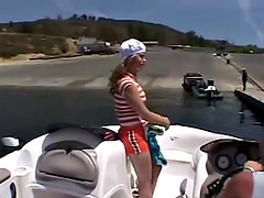 Amateur, Nana, Plage, Doigter, Chatte, Caoutchouc, Solo, Adolescente