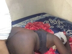 Africain, Gros cul, Grosse bite, Noire, Couple, Interracial, Masque