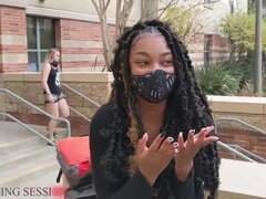 Beautiful Ebony Virgin Gets Soles Sucked