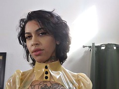 Красотки, Черные, Женское доминирование, Фетиш, Перчатки, Латекс, Страпон, Тату