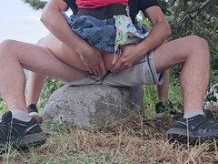 アナル, お尻, 中出し, 人形, 熟年, オーガズム, アウトドア, ガリガリ