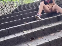 Красивые, Смазливые, Глубокая глотка, Член, Женщины, На публике, Киски, Соло