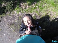 Amateur, Verga grande, Mamada, Estilo perrito, Corridas faciales, Al aire libre, Pov, Público