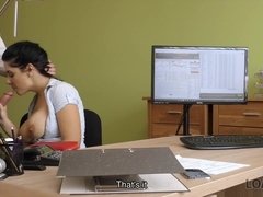 面接, フェラチオ, ぽちゃ, チェコ, Hd, お金, ハメ撮り, ティーン