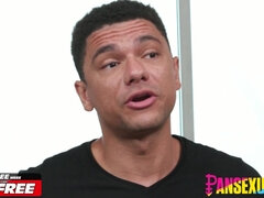 PANSEXUALX Ebony Trans Babe Eats Vagina While Bum Got laid