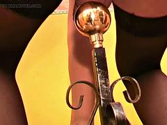 Grosser arsch, Grosser schwanz, Dildo, Hd, Riesig, Latex, Lingerie, Transfrau