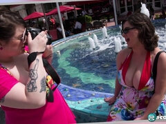 デカ尻, デカパイ, 茶髪の, 巨乳な, ぽちゃ, 女, 天然, アウトドア