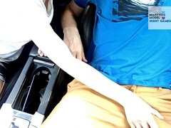 Amateur, Grosse bite, Sucer une bite, Voiture, Tir de sperme, Faciale