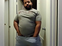 Fat stepdad welcomes you home to take his cock