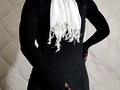 Leie, Puppe, Lingerie, Maske, Masturbation, Nylon, Transfrau, Solo