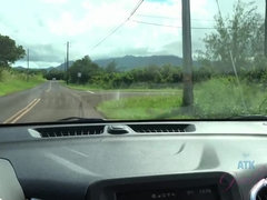 Любители, Подружка, Оргазм, На природе, На публике, Тощие, Сиськи, Влажная