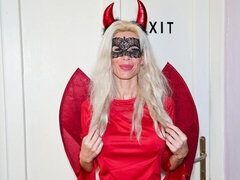 デカ尻, デカチン, ブロンド, フェラチオ, クラブ, バック, 淫乱熟女