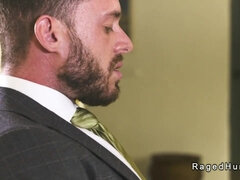 Gay mogul anal fucks realtor in an empty property