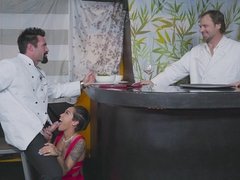 Schwarz, Blasen, Kehlenfick, Schwanz, Muschi, Rasiert