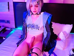 Leie, Asiatisch, Süss, Schwanz, Hd, Masturbation, Transfrau, Netzkamera