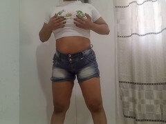 Enthousiasteling, Kont naar mond, Grote kont, Sperma, Latijnse vrouw, Masseren, Masturbatie, Speelgoed