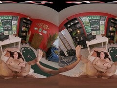 Virtual reality sex with Jessica Ryan in various positions and creampie