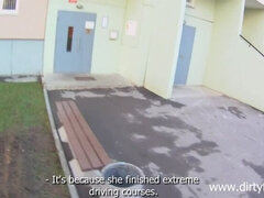 Pijpbeurt, Bruinharig, Brillen, Gezichtspunt, Tiener, Tieten likken